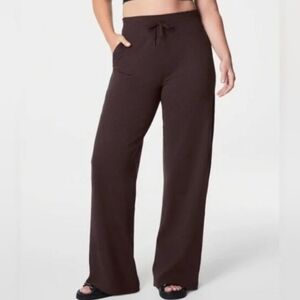 Spanx NWT Sky Soft Straight Leg Pant Truffle Brown Heather SIZE 1X